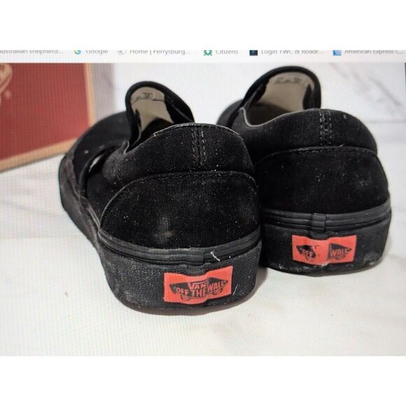 Vans Classic Slip-On - Black/Black - Size 7.5 US - Picture 5 of 9